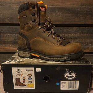 NEW GEORGIA BOOT CARBO-TEC LTX WATERPROOF WORK BOOT- Size 12W (Box is beat up)